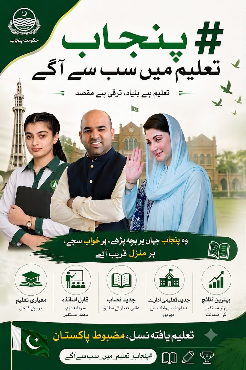 Sabach1122's tweet photo. لیپ ٹاپ اسکیم، معیاری تعلیم اور طلبہ کی بھرپور حوصلہ افزائی پنجاب کے نوجوانوں کو نئی منزلوں کی طرف لے جا رہی ہے۔ وزیراعلیٰ مریم نواز شریف اور وزیر تعلیم پنجاب تعلیم کو نئی سمت دے رہے ہیں۔ #پنجاب_تعلیم_میں_سب_سے_آگے #مریم_کا_خواب_پڑھا_لکھا_پنجاب https://t.co/CvFIoIlsil