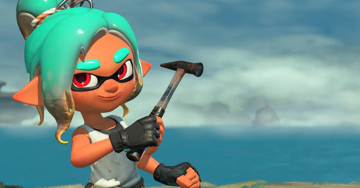 Polygon's tweet photo. After 1 hour, the new Splatoon feels like Nintendo's chaotic spin on Borderlands https://t.co/11Hw8typzg https://t.co/sAmU56cMWQ