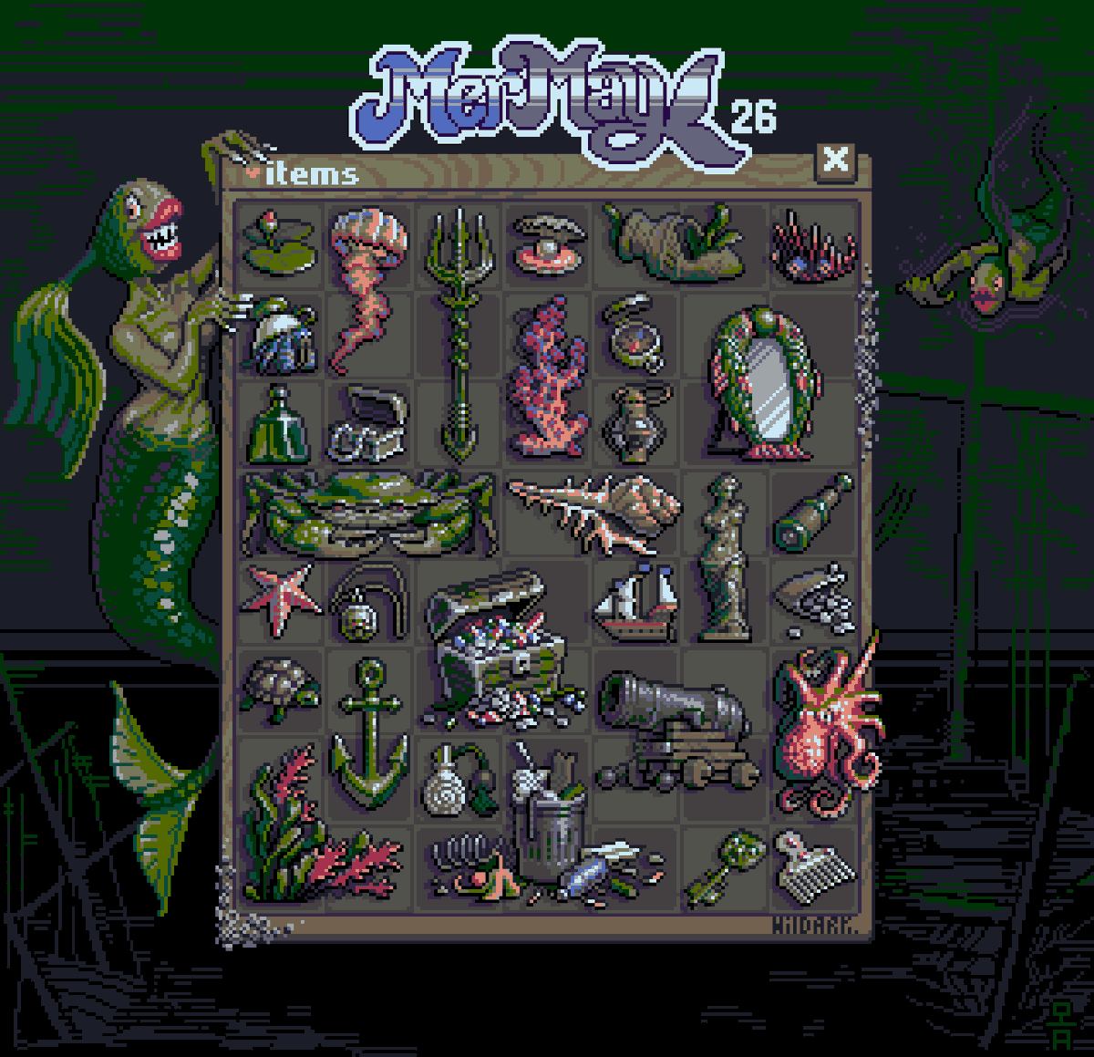 Wildark85's tweet photo. I finally finished the picture for the event, even though it's been a long time since it happened 
#pixelart #animation #ドット絵 #mermay #mermay2026 https://t.co/5pqbr65oBl