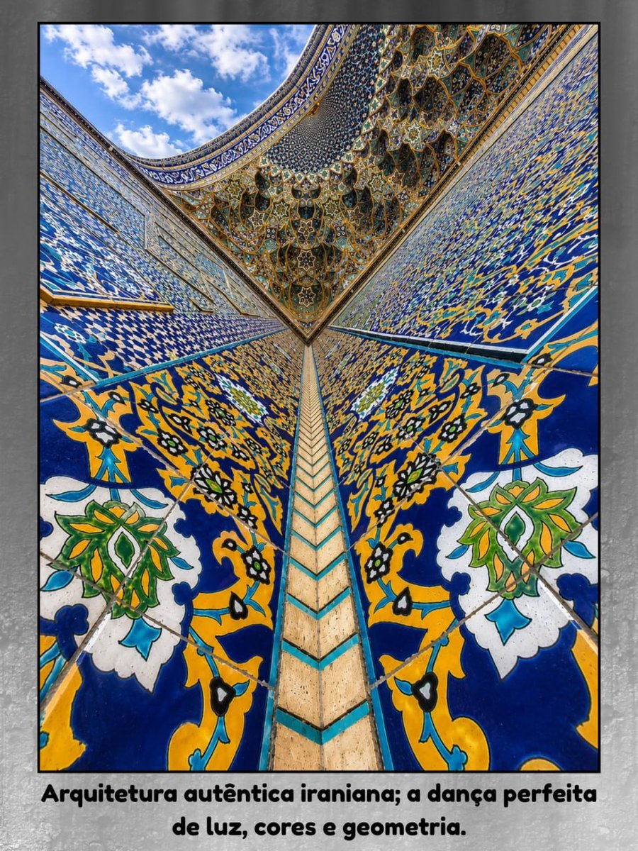 IRANinHUNGARY's tweet photo. Authentic Iranian architecture; the perfect dance of light, colors, and geometry.
#BeautifulIran
#AmazingIran https://t.co/9VGwZmXtJY