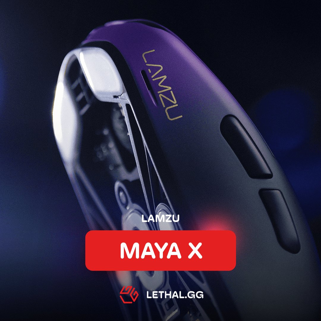 lethaldotgg's tweet photo. We're excited to officially welcome Lamzu to https://t.co/oqrwuZayis 🤝

The MAYA X in Purple Shadow is now live - a standout colorway for one of @Lamzugear most talked-about shapes 🎯

Shop now 👉 https://t.co/0bRw1vAiuq https://t.co/YdcnjBLev5