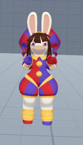 Dar_K_stuff's tweet photo. I was forced to get VR chat by a friend and I have discovered there is a Rabbid Pomni model.

This is going to have consequences https://t.co/7OVOxpVvgK