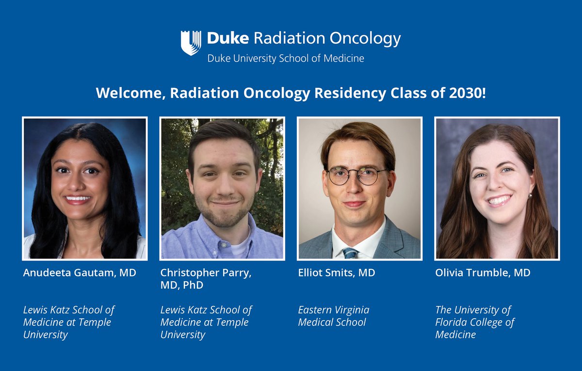 DukeRadOnc's tweet photo. Welcome to our new resident classes! We're so excited to have you here at Duke #RadOnc 💙 @DukeCancer @DukeMedSchool #MedPhys https://t.co/GwMXWfC2FW