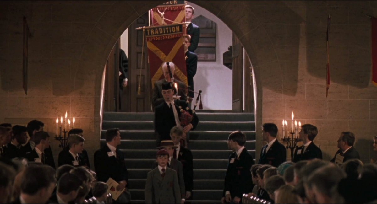 poetsbutdead's tweet photo. aside from the fact that bagpipes are often played at funerals and therefore can be seen as foreshadowing neils death, why are there bagpipes at welton? was the school founded by someone of scottish ancestry? https://t.co/7tvbTKvuTr