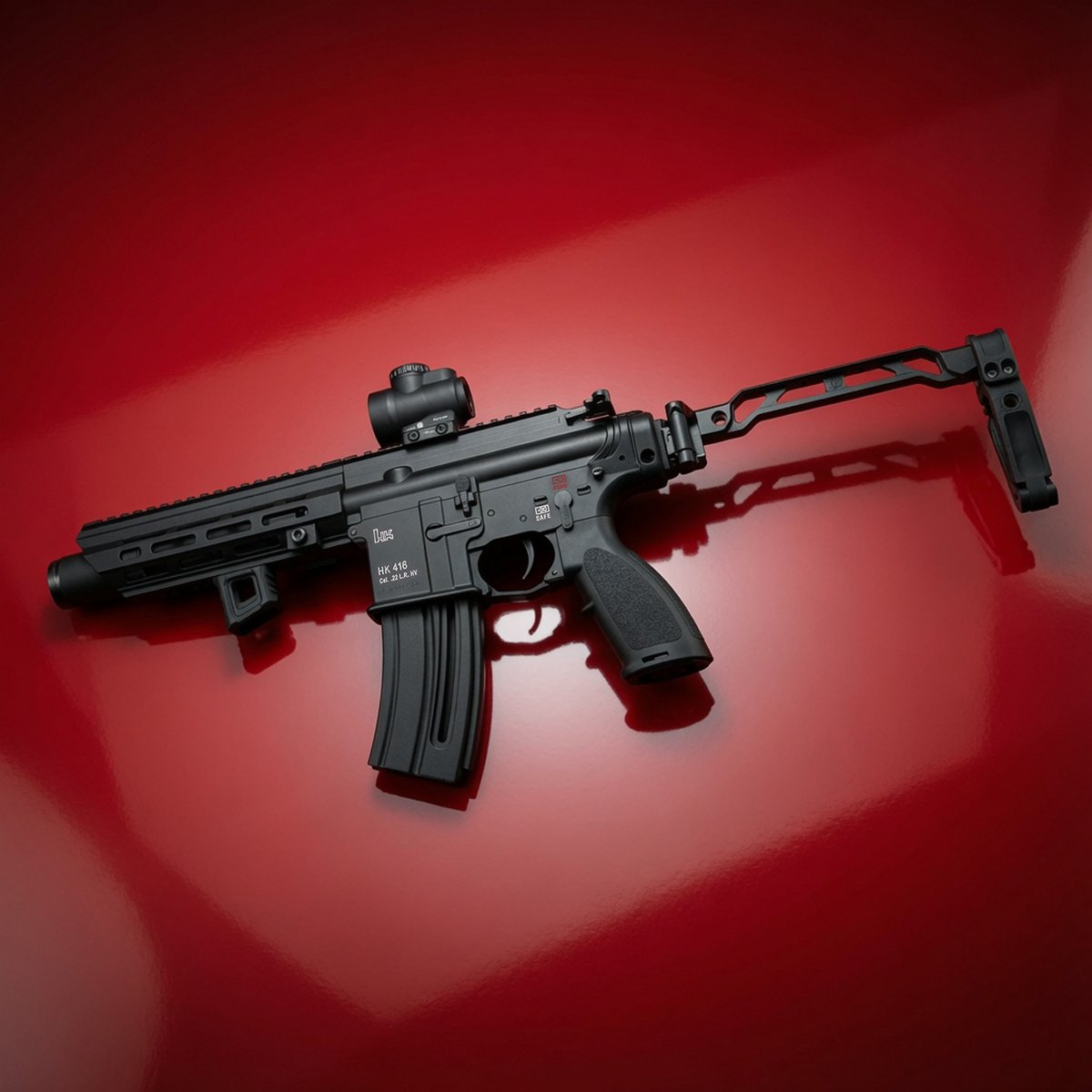 HagaDefense's tweet photo. Up your plinking game with the Haga Defense HK 416 1913 Adapter for .22 LR!

This clean little adapter turns your HK 416 .22 LR into a true stock/brace-ready platform with a rock-solid 1913 interface. Perfect for adding your favorite stock or brace and giving that fun little rimfire a serious tactical upgrade.

#hk416