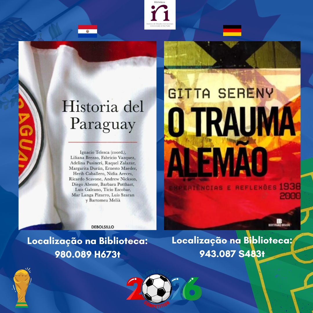 UspIri's tweet photo. Seleção de livros da Biblioteca do IRI-USP dos países que estão na segunda fase da Copa do Mundo de Futebol! 🏆

#bibliotecairiusp #seleçãodelievros https://t.co/WXAfDBR0UI