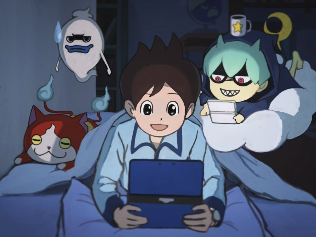 Shin_F_0510's tweet photo. TETSUYAと一緒にゲームをするケータくん

 #妖怪ウォッチ  #妖怪ウォッチイラスト
 #妖怪ウォッチファンアート  #TETSUYA https://t.co/rOSvyLVrAa