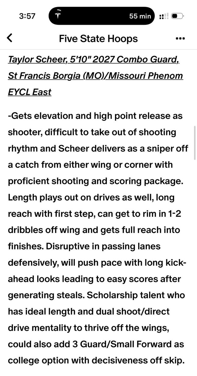 TaylorScheer1's tweet photo. Thank you @FiveStateHoops for the shout out! Ready to finish the summer strong with @MissouriPhenom. https://t.co/pH2pviN8Kf