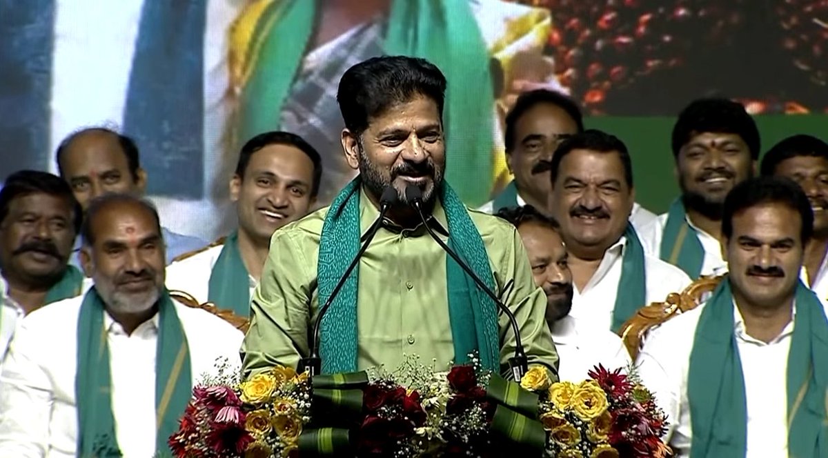 ANI's tweet photo. Hyderabad: Speaking about BJP National President Nitin Nabin who recently concluded his 3-day Telangana visit, Telangana CM Revanth Reddy says, "Recently, a guy came here Nabin or whatever, I don't really know his name. But he comes here and says, 'The next government is theirs.' You said the same thing about West Bengal. It took you 15 years in West Bengal. Over there, because it was Mamata Banerjee, your tricks might have worked. But here, all our guys are ready and they will crush you..."

Source: I& PR Telangana