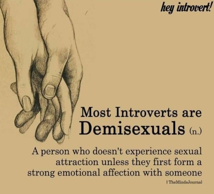 Lovandfear's tweet photo. Most introverts are Demisexuals https://t.co/PGQiJazbt9