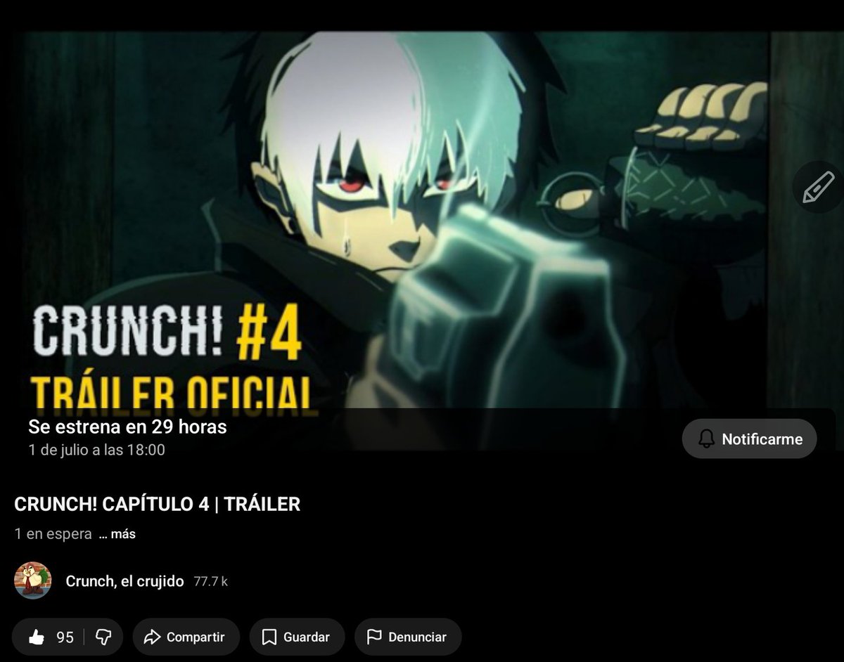 CRUNCH_LINERS's tweet photo. MAÑANA ESTRENO EL TRÁILER DEL CUARTO EPSIODIO DE CRUNCH!! Primer tráiler de este proyecto después de un año entero en el que aprendí post producción y mejorar mis animaciones. Les regalo en los comentarios de este post unos fotogramas del siguiente episodio https://t.co/GIEAljVUfp