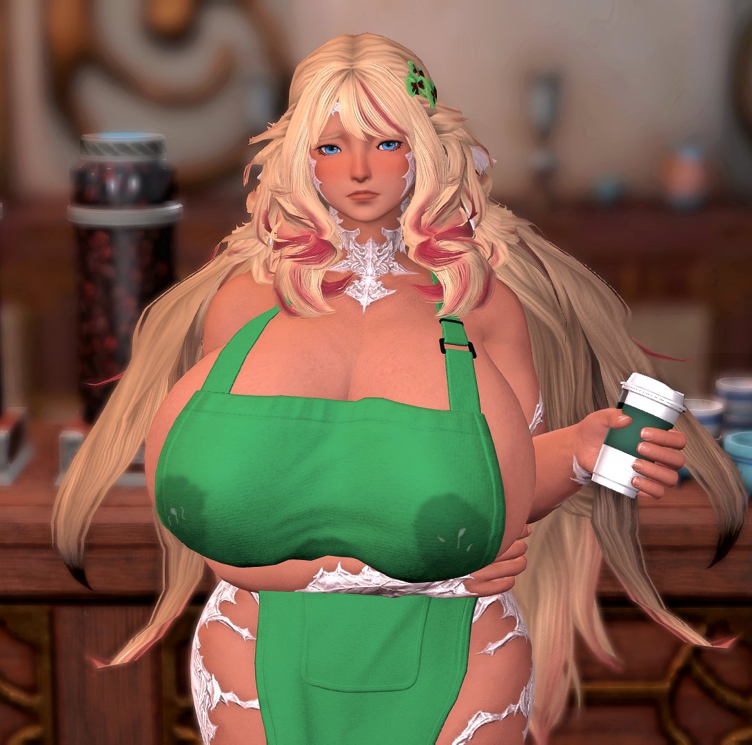 Holly_FF_XIV's tweet photo. A-and you are quite certain that this is what you want with your beverage? ...Yes I am aware of our sign which proclaims that the customer is king... https://t.co/1Ad8CKedMK