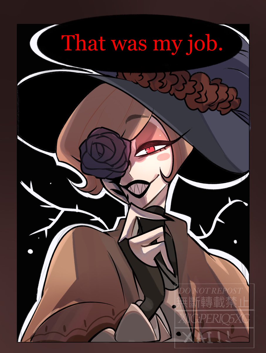PeriQ5XG's tweet photo. “Meet the demon”
Human AU!
#radiorose #HazbinHotelAlastor 
#HazbinHotelRosie #HazbinHotel https://t.co/2RVbKWN9gh