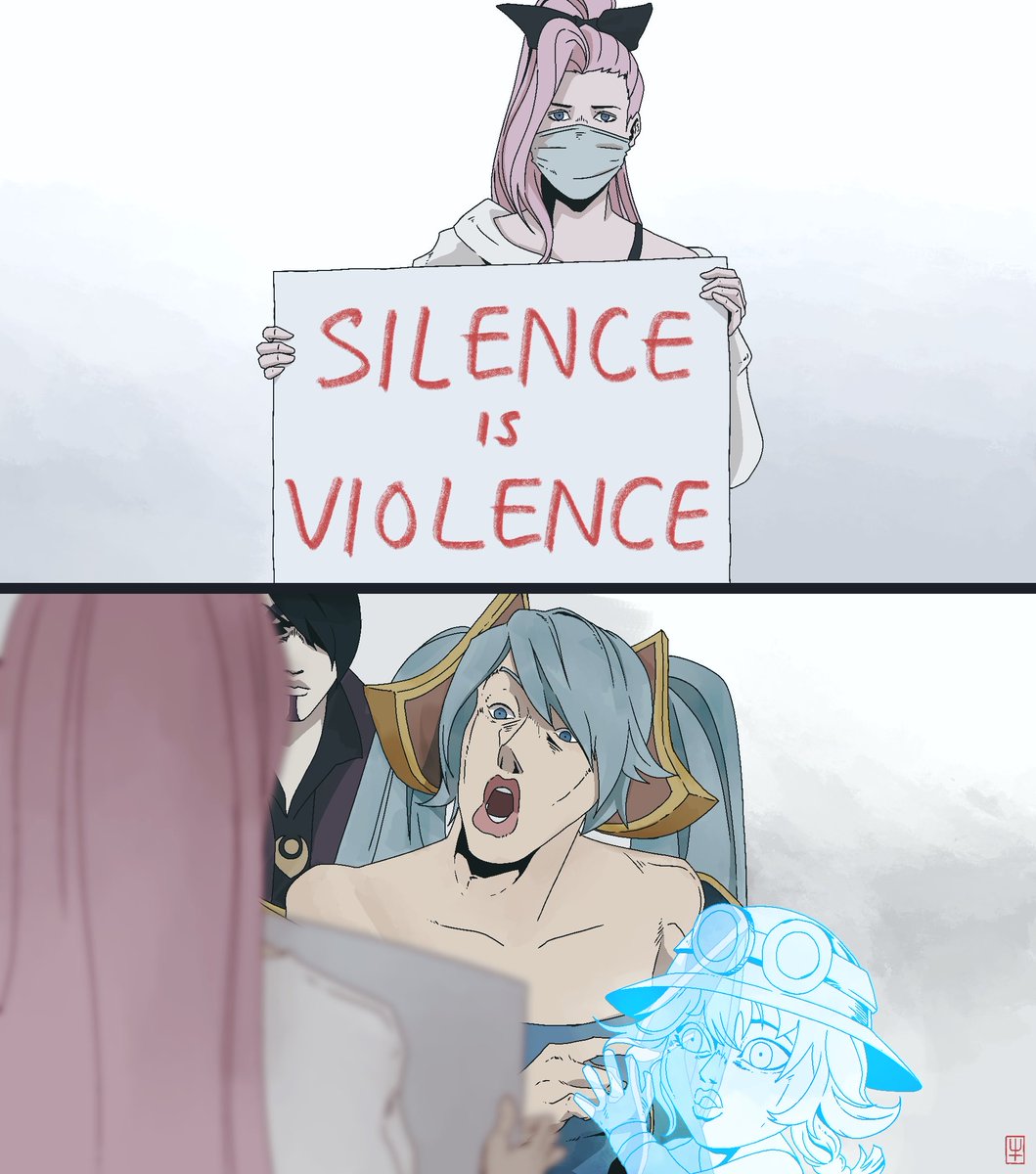 victorli_ran's tweet photo. silence is violence
#leagueoflegends #artoflgends https://t.co/yIa8COY5oM
