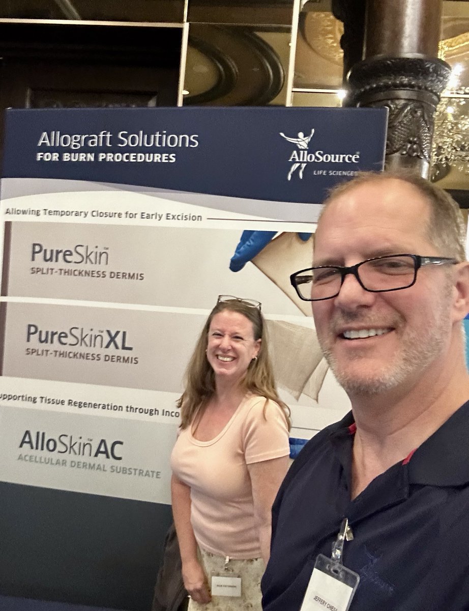 AlloSource's tweet photo. Grateful to exhibit at the #WesternRegionBurnConference2026 and connect with burn care professionals dedicated to advancing patient care through education, collaboration, and innovation. Learn more about our #burncare solutions at https://t.co/uEDxtTVWAg #AlloSkinAC #PureSkin https://t.co/qY6qkLK4kF