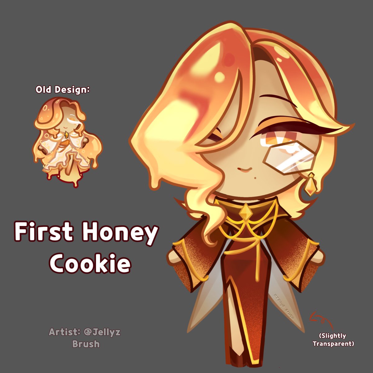 Jellyz_Brush's tweet photo. First Honey Cookie Oc 🍯🐝
No hat or props for now since she doesnt use those much🍯🐝
.
.
.
#oc #cookierunkingdoom #crktwt #honey https://t.co/W0fksw65oZ