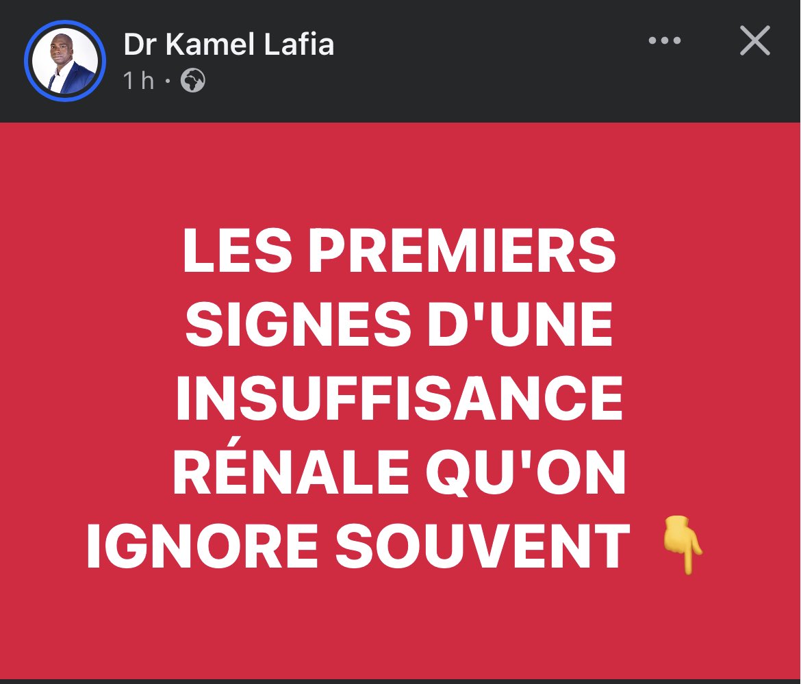FofanaATMRci84's tweet photo. LES PREMIERS SIGNES D'UNE INSUFFISANCE RÉNALE QU'ON IGNORE SOUVENT 👇🏾👇🏾 https://t.co/HMi2zumHll