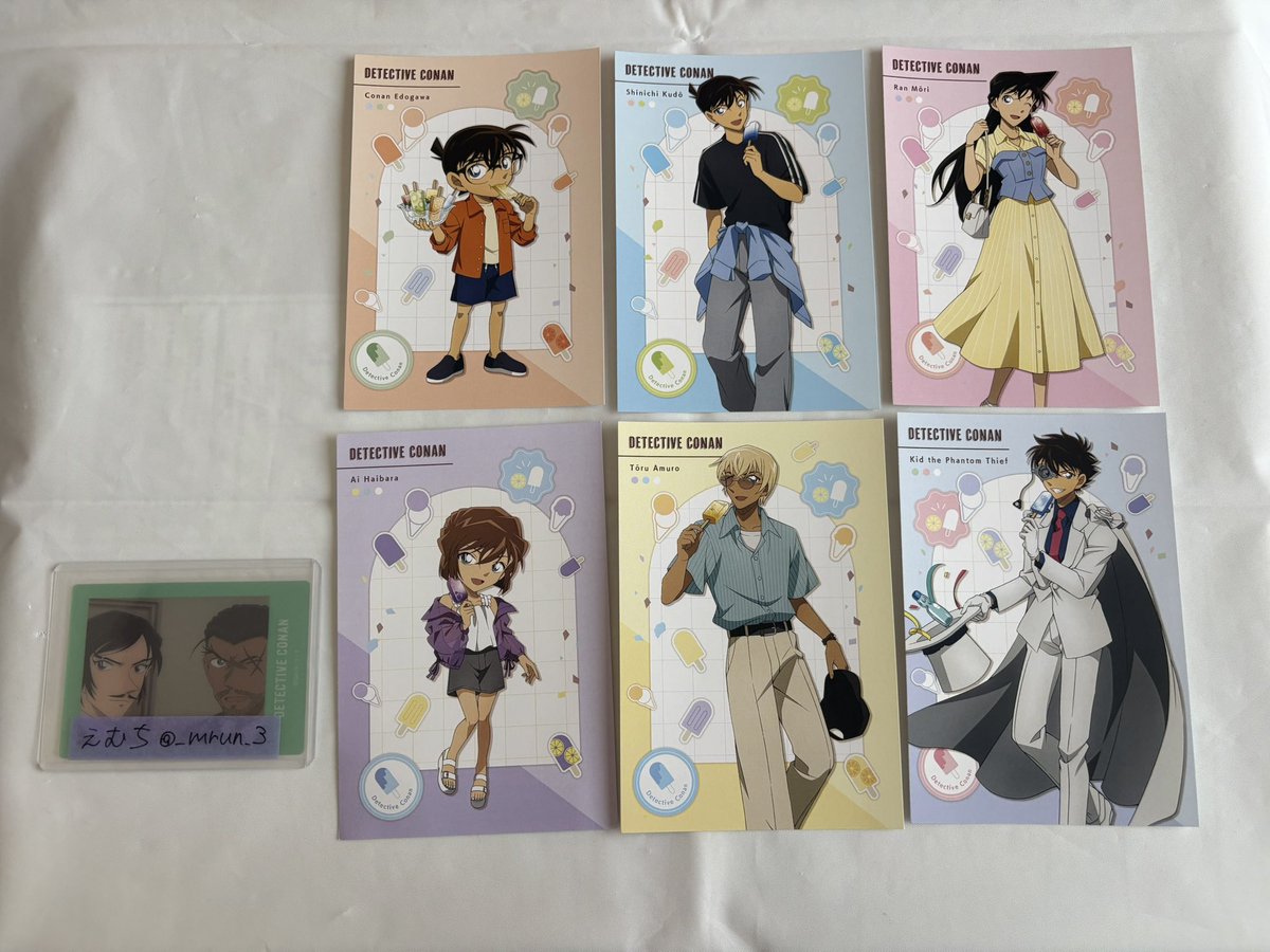 _mrun_3's tweet photo. 名探偵コナン コナン コナンプラザ コナンカフェ アニメイト ぱしゃこれ 特典 交換 譲渡

【求】同異種高明、大和or送料＋梱包費50円〜

【譲】画像

ツリーに続きます、4枚目ぱしゃこれ景光は高明との交換のみ
都内手渡し、郵送🙆🏻‍♀️
検索からでも気軽にお声かけください🙇🏻‍♀️ https://t.co/fnTZv2aWvR