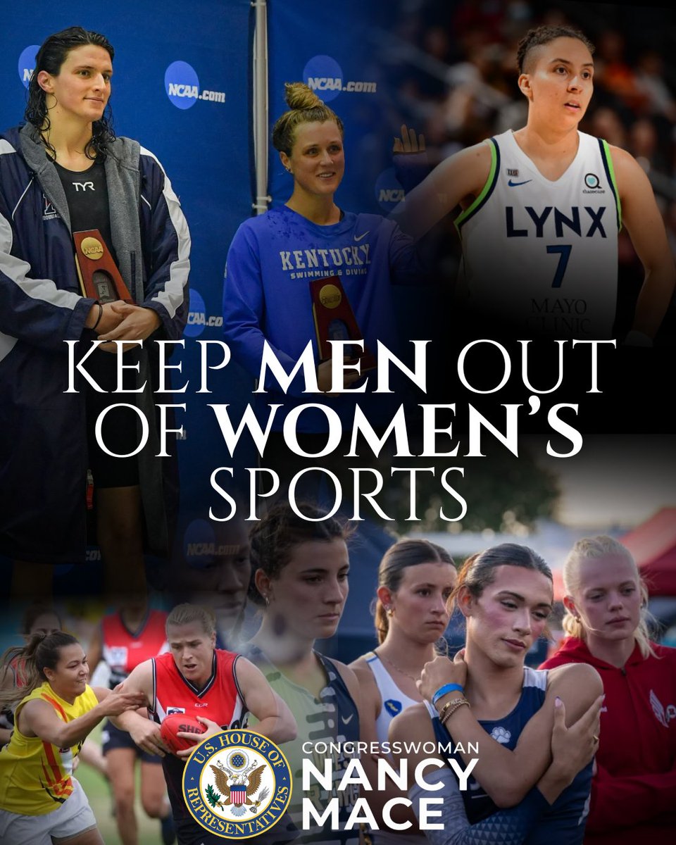 RepNancyMace's tweet photo. Today is a win for women and girls across America.

The U.S. Supreme Court ruled states can ban transgender girls and women from competing on female school athletic teams.

For years, the radical Left told women to stay quiet while forcing men into their bathrooms, locker rooms, and sports to appease an ideology which denies basic biology. Today, they lost.

We helped lead this fight, pushing legislation to protect women's spaces and stop men from taking what women have worked so hard to earn.

This is about fairness. It's about safety. It's about common sense. And today, the Supreme Court got it right.