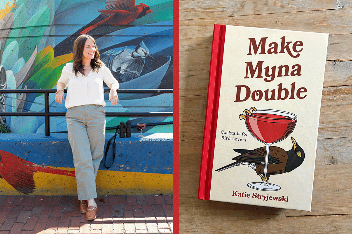 bualumni's tweet photo. BU alum Katie Stryjewski (GRS’15,’15) has combined her passion for ornithology—the study of birds—and cocktails in her new book, Make Myna Double: Cocktails for Bird Lovers, which she wrote and illustrated. 

Read more ➡️ https://t.co/ZJCvfPo5QG https://t.co/yrVonL2ByI