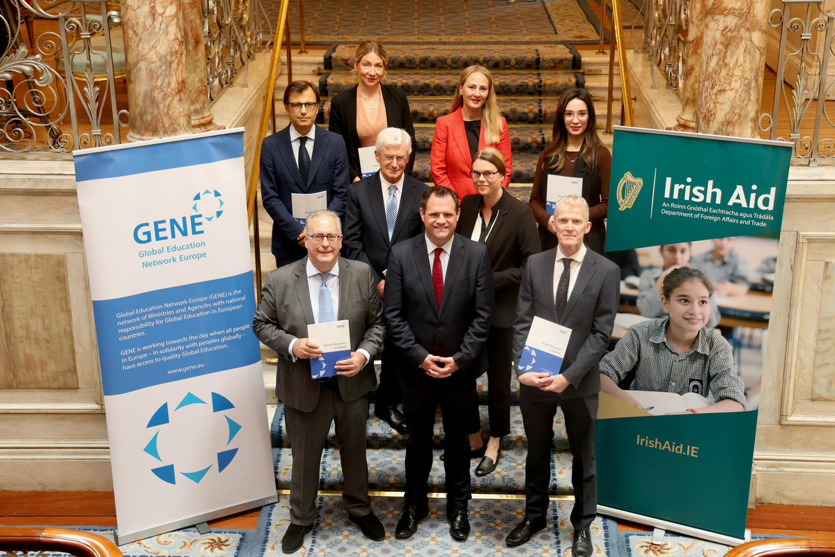 Irish_Aid's tweet photo. Today, at the launch of @GENE_GlobalEd Peer Review Report on Global Education, Minister @nealerichmond reaffirmed Ireland’s continued commitment to Global Citizenship Education.

#GlobalEducation https://t.co/0HPz8cICRZ