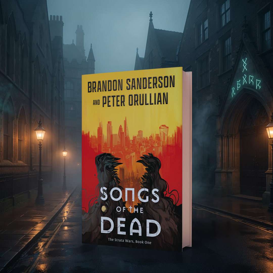 SimonSchusterCA's tweet photo. When musician Jack Solomon dies, he awakens to a world where light and music create magic.

SONGS OF THE DEAD from @BrandSanderson and @peterorullian blends contemporary fantasy, rock-and-roll energy, and an unforgettable magical system into one epic adventure.

Read today! https://t.co/8nneyF0sNY