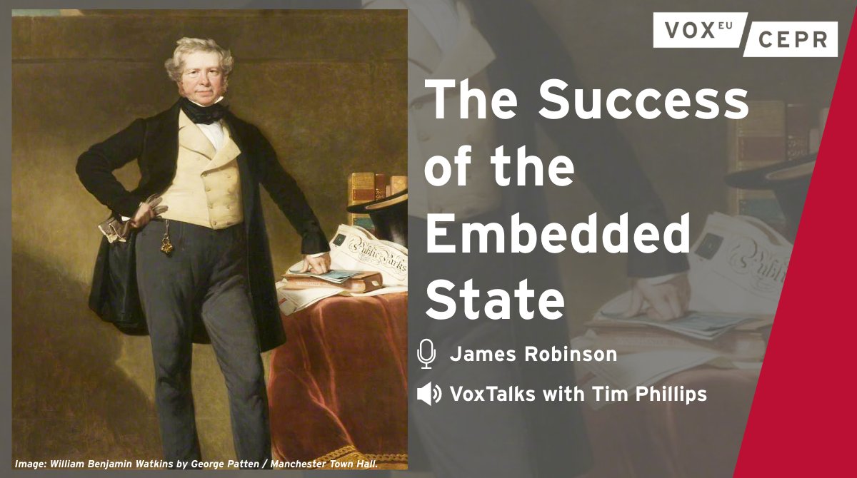 voxeu's tweet photo. Who kept the courts sitting and the streetlights lit when the state had almost no money to pay anyone?
In early 19th-century Britain, around two-thirds of people carrying out local government roles were unpaid. Yet the system worked.
In the latest #VoxTalks Economics episode, James Robinson (@HarrisPolicy) explains the idea of the 'embedded state'. Elite members of society took on unpaid public roles because they brought prestige and could lead to Parliament, promotion, or paid office. Positions without those incentives, such as jailer, had to be paid. Even more striking, the unpaid officials were often more productive than the paid ones.
Robinson argues this isn't just a historical curiosity. He points to modern Rwanda as another example of a high-capacity state built on similar principles. The lesson for anyone trying to make government work: start with the society, not the tax code.
🎧 Listen now: https://t.co/utd5pe0IfQ
#PoliticalEconomy #Development #Economics #Incentives