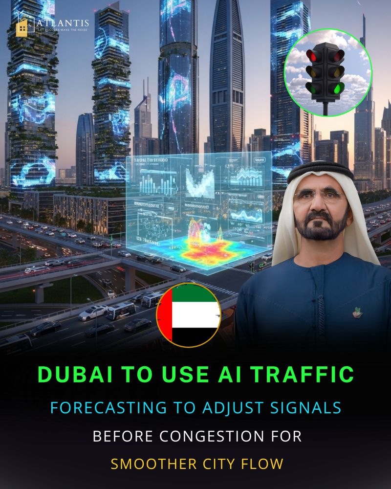 atlantisuae1's tweet photo. Dubai to use AI traffic forecasting
to adjust signals before congestion builds,
helping the city move faster, smarter,
and closer to a future-ready transport system.
The question is simple:
Which city solves traffic before it happens?
#DubaiNews #AbuNahyan #AI #SmartCity https://t.co/yQXL9mVQaL