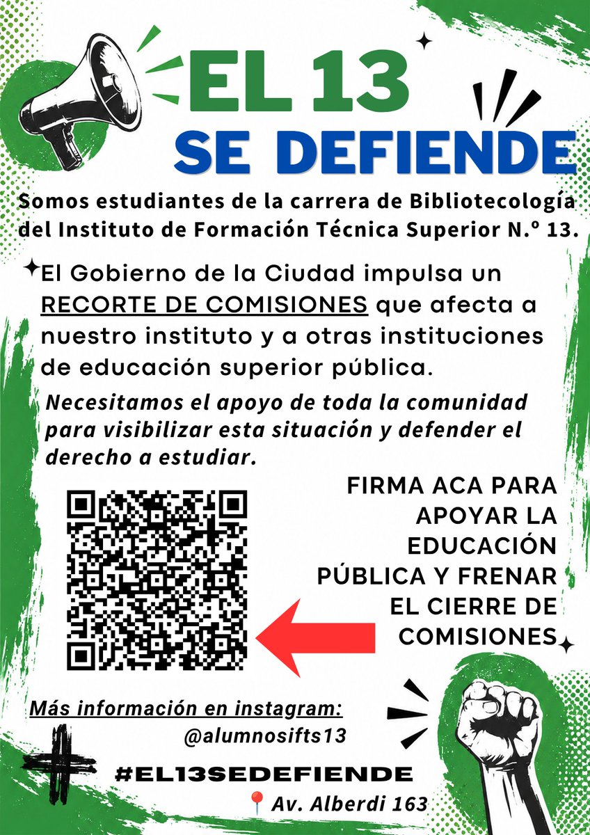 somosSiTBA's tweet photo. Siguen las acciones directas y junta de firmas en contra del cierre de comisiones del @IFTS13 que impulsa el @gcba.
Tamaña torpeza, nos afecta como colectivo #bibliotecario, por lo que instamos a sumar adhesiones, acompañar, firmar y difundir seas o no egresado. 
#IFTS13 https://t.co/5gqCUvagQ6