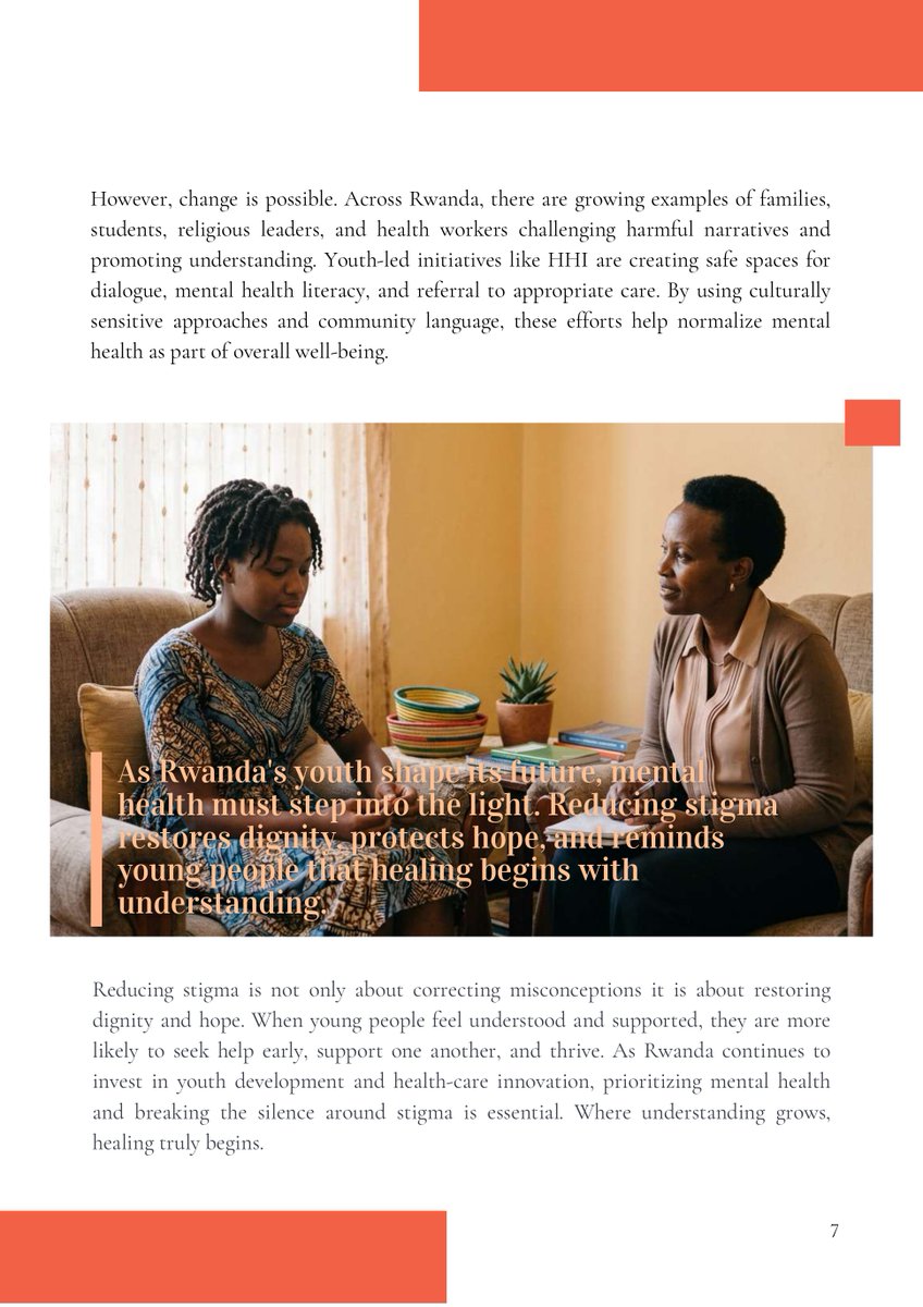 HealingHearts78's tweet photo. We're proud to #celebrate our co-founder, @prospermazimpak, whose #article "How Stigma Shapes Youth Mental Health in Rwanda" highlights HHI's commitment to reducing stigma and promoting youth mental health through community action and awareness.

📖 Read: https://t.co/QUdCRuJwpi https://t.co/9RX5V2qLFa