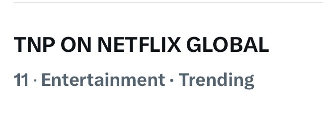 TrendforZNN's tweet photo. Keyword trending at No.11 🥳

Share you favorite scene, edit, photos and videos from the series! 👑

TNP ON NETFLIX GLOBAL
#TheNextPrinceWorldwide

#ZeeNuNew 
@zee_pruk @CwrNew https://t.co/NENt629fHy