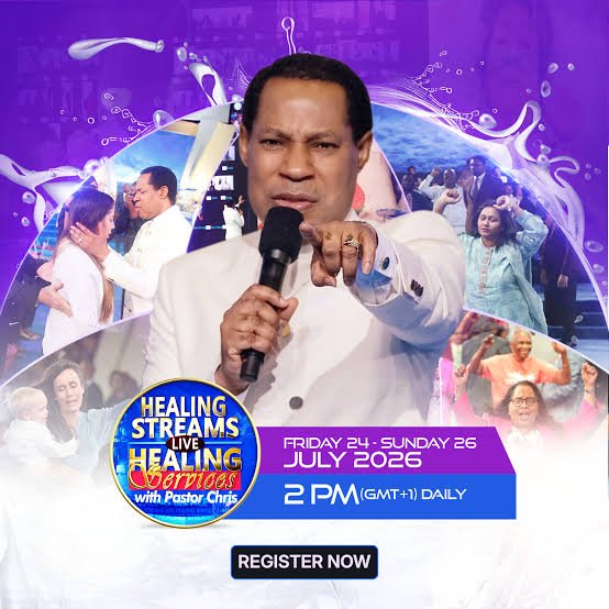 wealthycools's tweet photo. HAPPENING THIS JULY HSLHS WITH PASTOR CHRIS

The countup to healing streams has began!

📅 24th – 26th July, 2026
🧭 2pm daily

To register for the healing line or join online, click the link:👇🏻 https://t.co/XPLDnThkhf

God bless you.

#HSLHS
#HealingSchool https://t.co/prL9MmgfQ8
