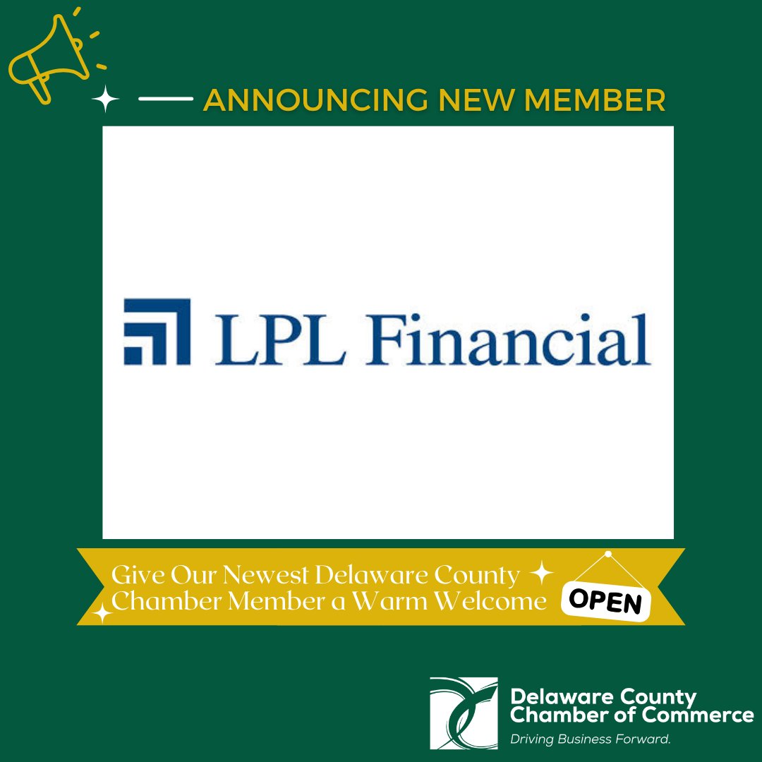 DelcoChamber's tweet photo. Let's welcome Jacob Poulos with LPL Financial to the Delco Chamber!
"As a CFP®, my areas of expertise include retirement planning, investment management, tax planning, insurance planning and estate planning."
https://t.co/3k3kmNxHRk
#delcobiz #delcopa #delawarecountypa #newmember https://t.co/lELFpKraCr