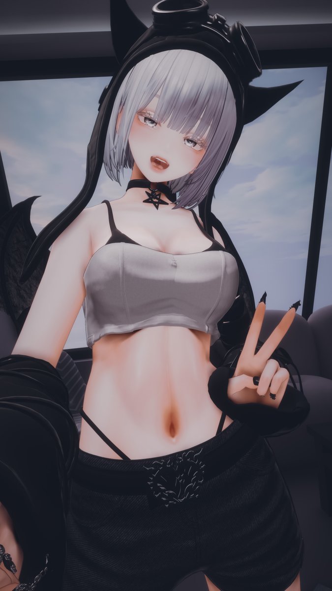 fall_end_vrc's tweet photo. Devilcoreをルミナに着させたらめっちゃ良い～😈 https://t.co/2QJKuMEO53