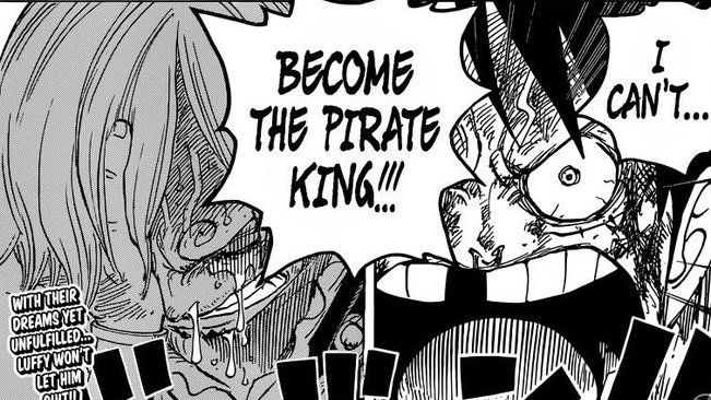 dengekivinsmoke's tweet photo. #ONEPIECE1187 

Years ago, Sanji questioned himself

"What kind of person does the Pirate King need by his side?"

Today, Gaban finally gave him the answer:

"A KING." 👑

What a ride 🔥😭 https://t.co/ISrxlj3utt