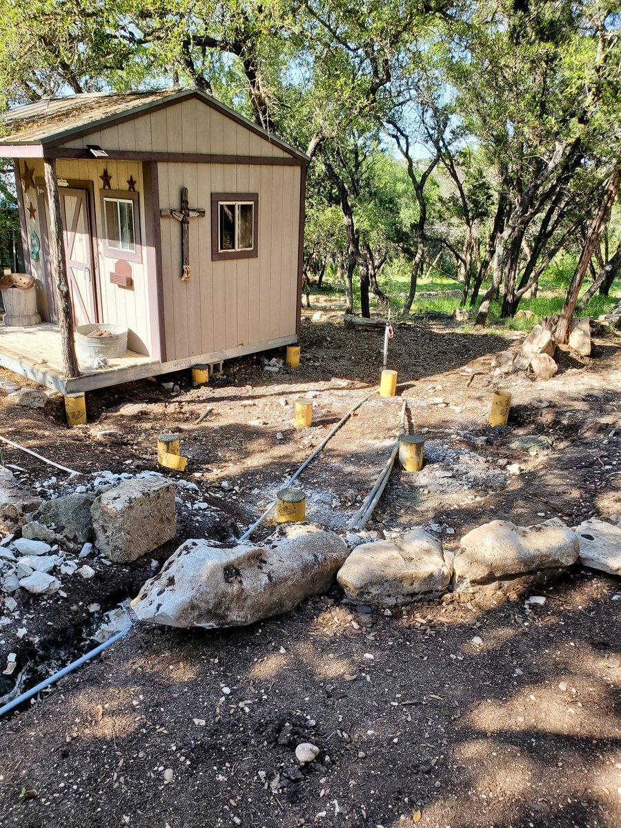 virtuosobuilder's tweet photo. Our clients wanted extra storage on an existing shed on their property. We doubled the size of the existing shed and wouldn’t have been complete without accents of Texas A&amp;M Aggie Maroon paint for this Alumnus. Look to see the progress photos all the way to the finished product. https://t.co/jgI42Zs3Ks