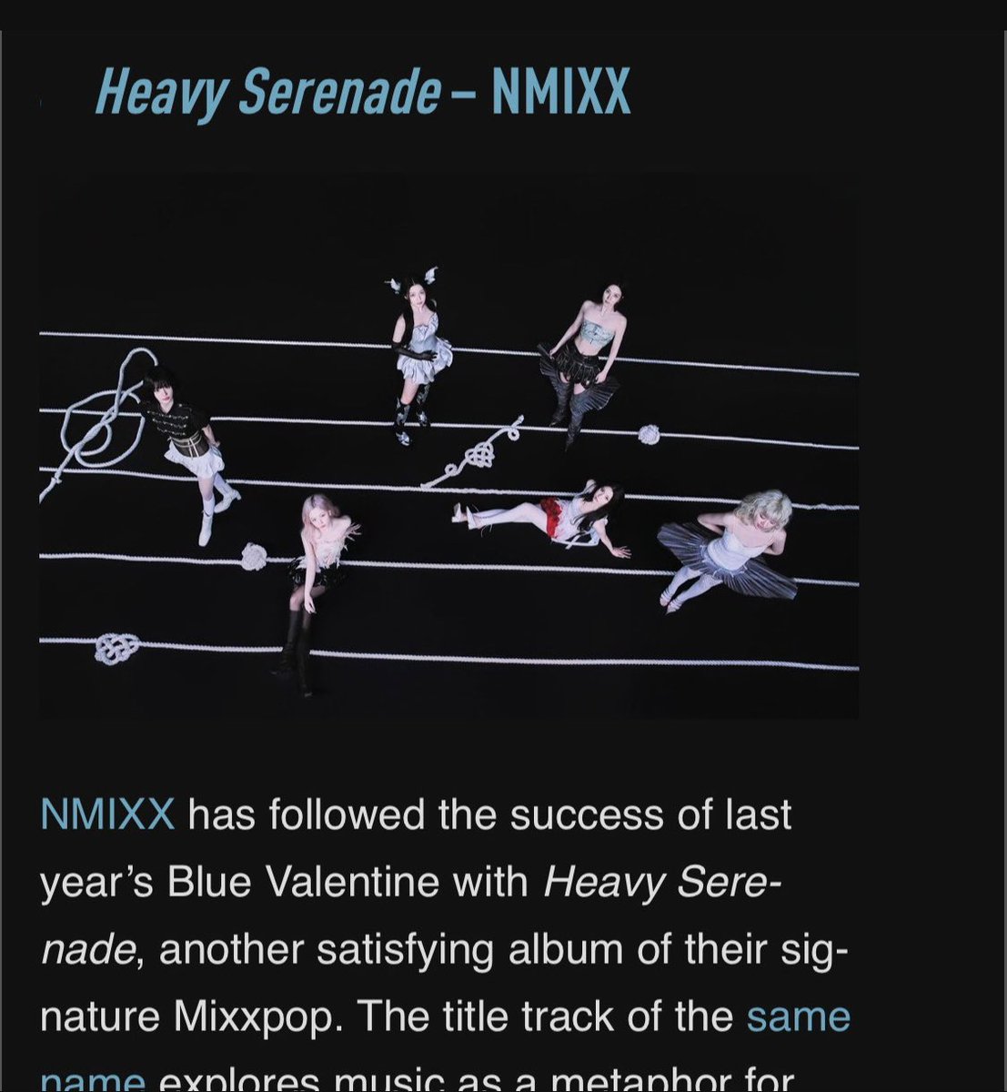 daneonmixx's tweet photo. AOTY’s Best Kpop Album - Heavy Serenade

Genius Music’s Best Kpop Female Album - Heavy Serenade

RateYourMusic’s Best Album by Kpop Group - Heavy Serenade

RateYourMusic’s Best Song by Kpop Group - Crescendo

AOTY’s Best Kpop Song - #1 Crescendo, #2 Heavy Serenade https://t.co/OZ9frIQFec
