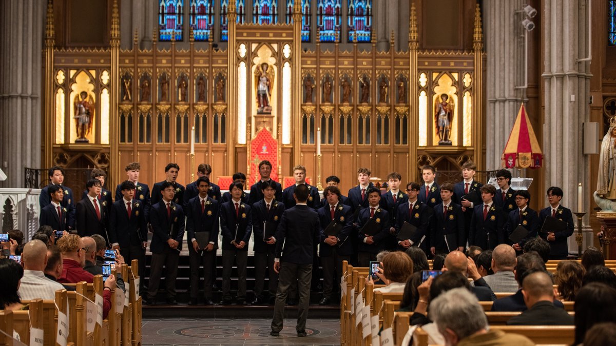 archtoronto's tweet photo. On June 25, 2026, Bishop Ivan Camilleri, together with Fr. Edwin Gonsalves, celebrated Mass and Graduation Closing Ceremonies with faculty, students and parents of St. Michael’s Choir School at St. Michael's Cathedral Basilica: https://t.co/sHAgjuTWqO #catholicTO https://t.co/b3y29yLWXI