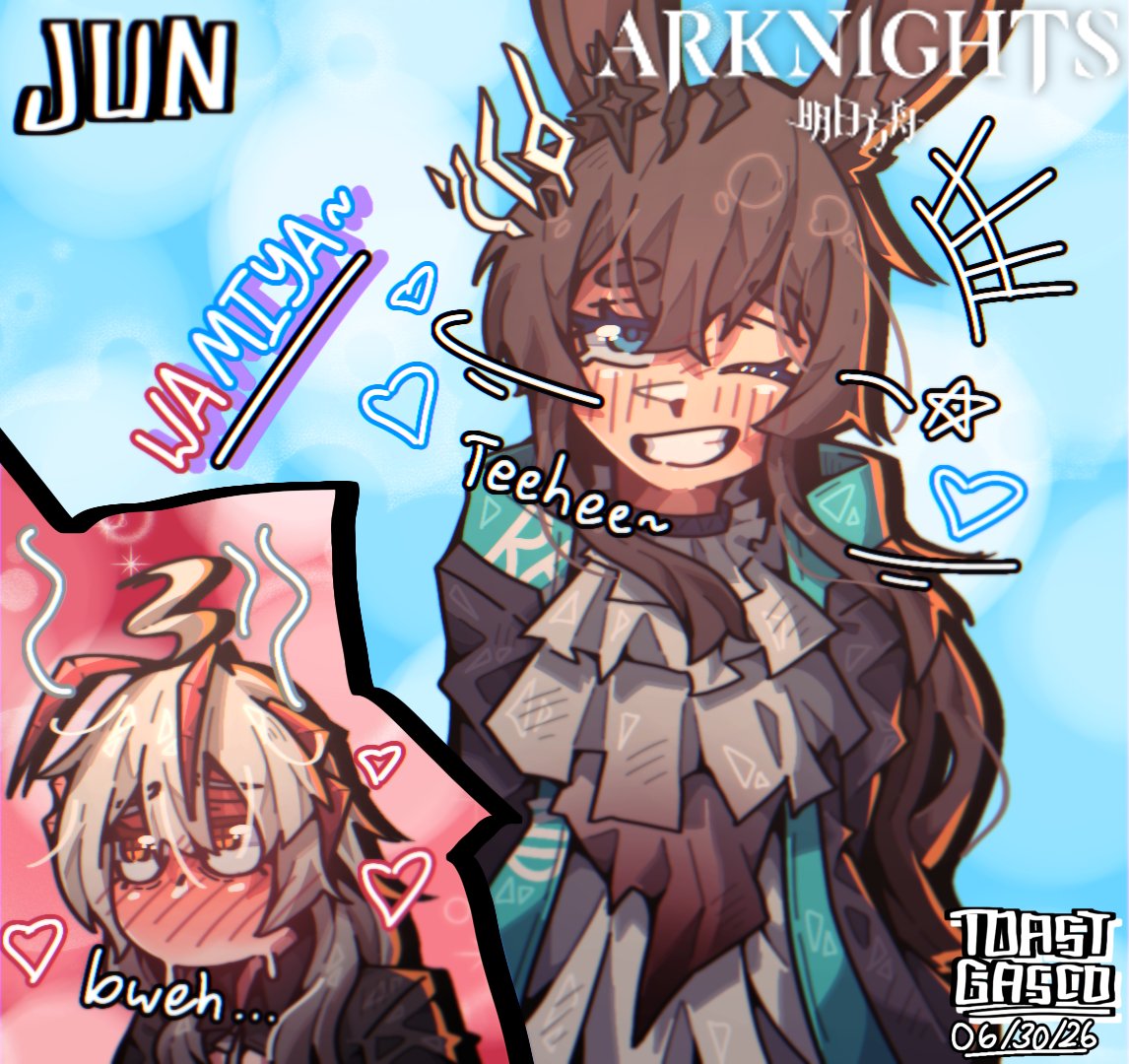 ToasterCastles's tweet photo. Monthly Amiya
Teasing a gay roach..
#Arknights #アークナイツ
#명일방주 #rkgk https://t.co/Dvw2X7C7Cl