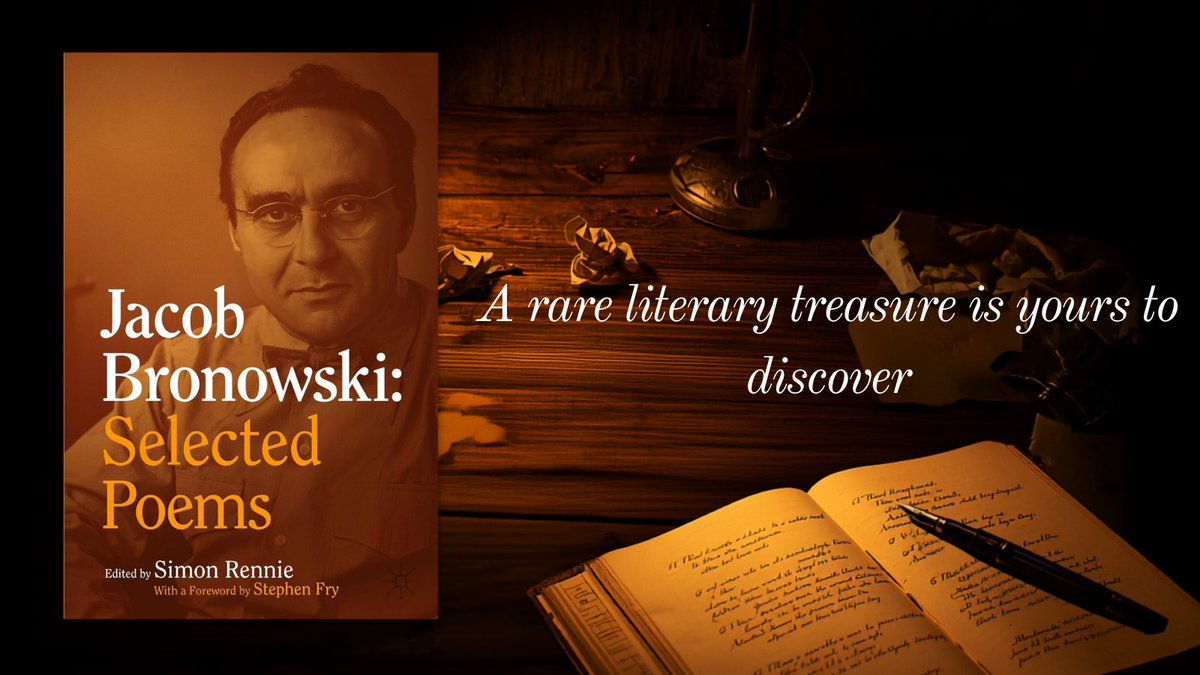 BOOKSetc_online's tweet photo. 📚A rare literary giveaway 📚

Win a collection of previously unpublished poetry by Jacob Bronowski. A unique window into one of the last great polymaths, whose life bridged science, philosophy &amp; art.

Repost/Follow to enter. T&amp;Cs apply: https://t.co/2CAgKSI7Bs @Palgrave https://t.co/lcQTdXG5aY