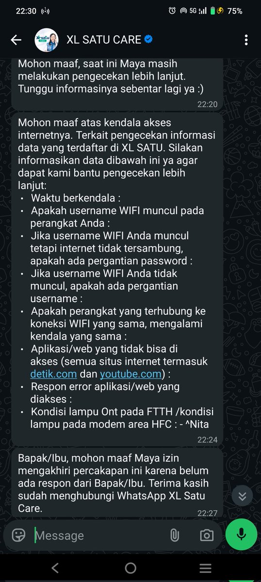 awawoppa's tweet photo. Percuma hubungin CS @xlsatu_ , ga guna, bakal dikasih jawaban template dan waktumu cuma 3 menit buat ngejawab itu semua. Kalau lewat langsung dianggap case closed. Layanan CS cuma formalitas biar kelihatan kerja. https://t.co/kSQCy7NGd6