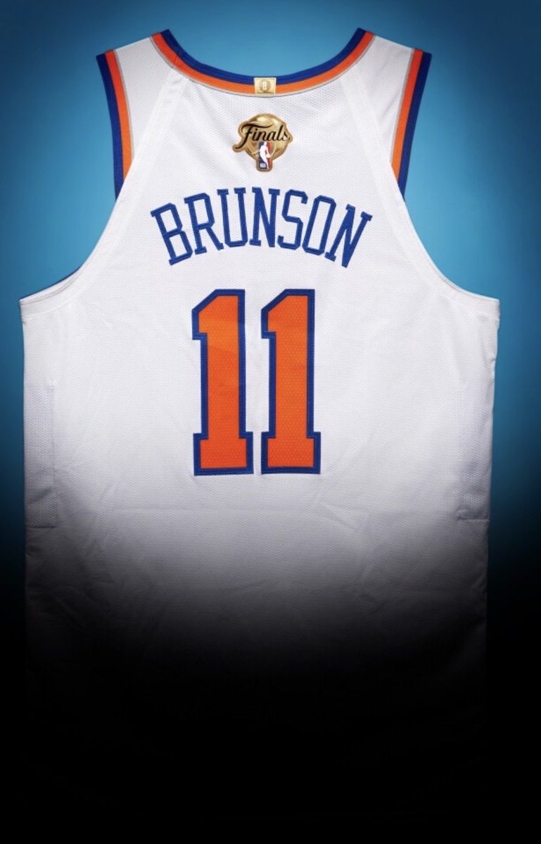 darrenrovell's tweet photo. In the first 1 hour and 30 minutes of the @Sothebys NBA Finals auction: 

Jalen Brunson’s jersey, worn in his 30-point performance in the Knicks Game 1 win is at $170,000.

Victor Wembanyama’s jersey worn in his 32-point performance in the Spurs Game 3 win is at $14,000. https://t.co/i6Usb5jdhP