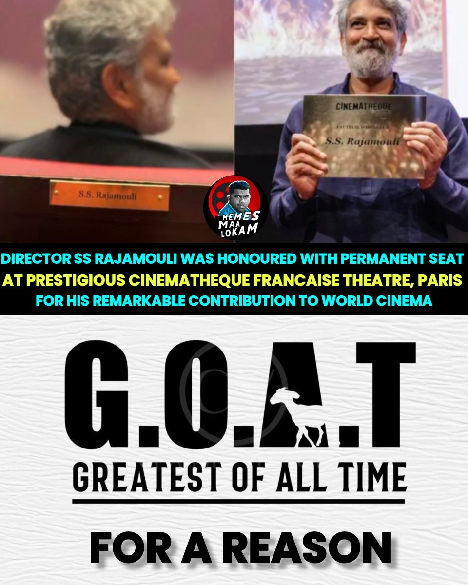 Nb4Ea's tweet photo. Telugu Cinema to World Cinema🙇‍♂️ 🙌

#Ssrajamouli #GOAT #Worldcinema #Varanasi

Follow @Nb4Ea 👈 https://t.co/rHoHT0wXMx