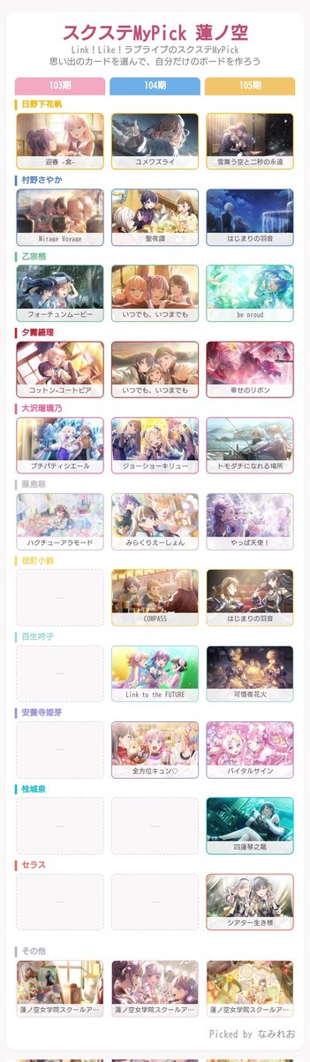 koarakko380's tweet photo. スクステMyPickで推しを選びました！
大好きなカードを選びました✨
 https://t.co/2AhQt1hxFg #スクステMyPick蓮ノ空 https://t.co/gTUrkID9Lx