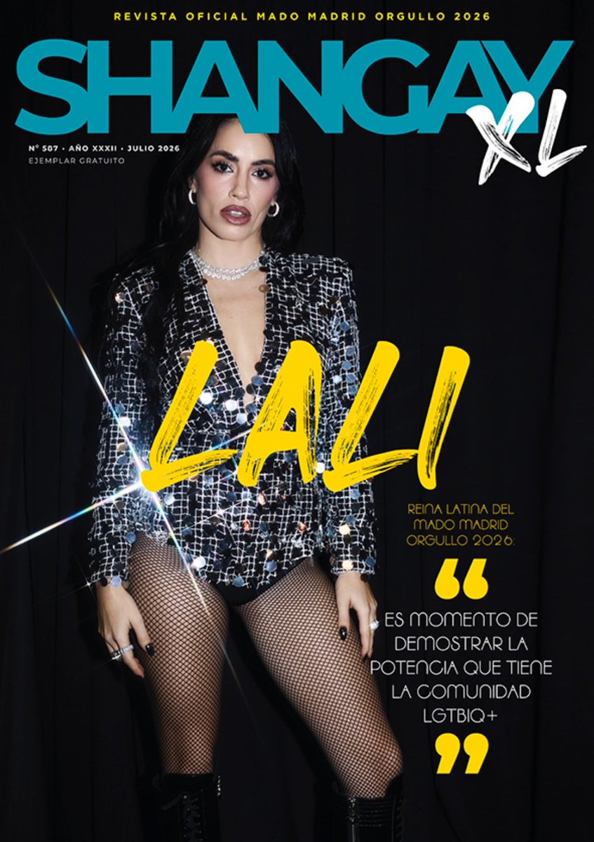 lethalsand's tweet photo. 🏳️‍🌈 Lali es la portada de Shangay, la revista LGBTIQ+ n1 en español. https://t.co/oraVl6CftC