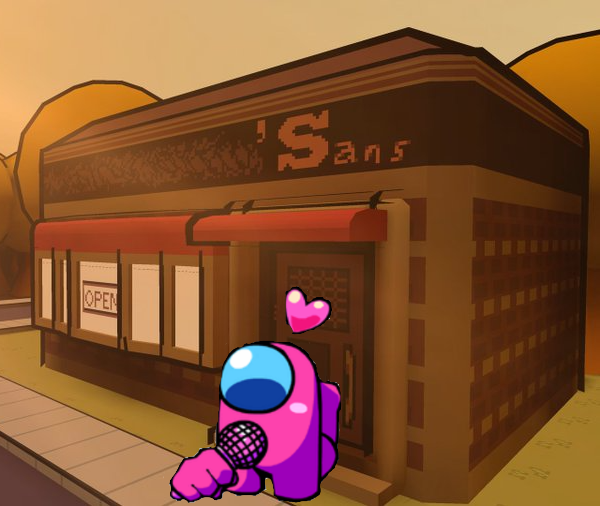 PinkPretender's tweet photo. Wow, the sun is setting already!? Didn't see the time going so fast with that skeleton guy... https://t.co/rHbED41wK5