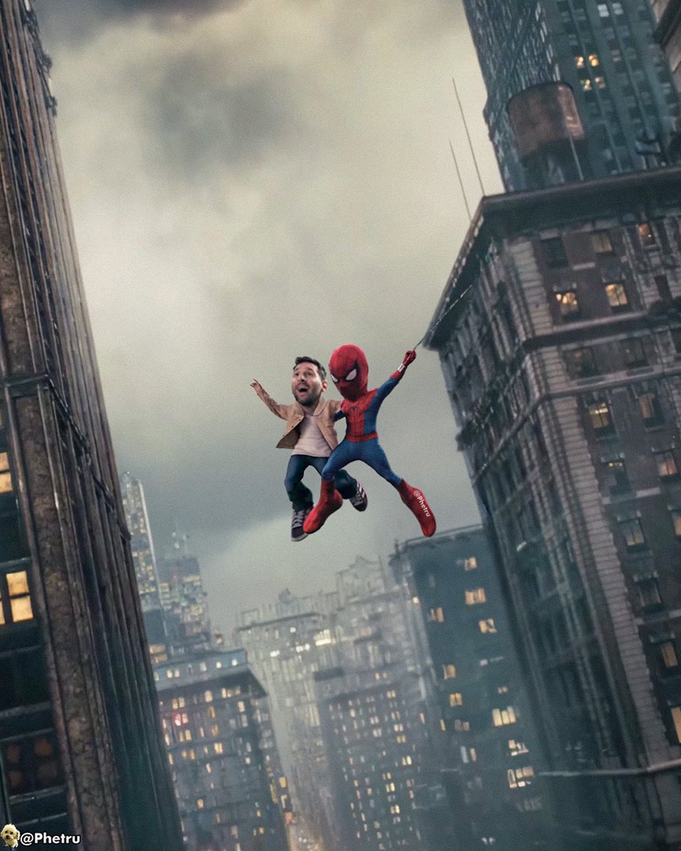 Phetru's tweet photo. Messi X Spiderman https://t.co/Dyc902fJsq