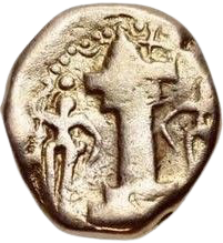 lohaano's tweet photo. श्री हर्षरुक / Śrī Harṣaruka (Rāya Vaṃśa / राय वंश, 5th century)

Obverse:
Crowned King facing right, with a Solid Sun on right field and symbols in front.

Reverse:
Fire Altar flanked by attendants with lettering

Script: Brahmi

#Sindh #Lohano #Aroro #Rai #Ārya #Arya #Indo_Sassanin
