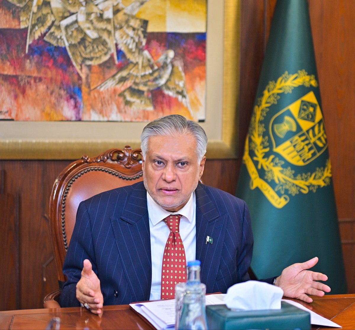 ForeignOfficePk's tweet photo. Deputy Prime Minister / Foreign Minister Senator Mohammad Ishaq Dar @MIshaqDar50 chaired Advisory Board Meeting of the Centre of Excellence for Autism, Islamabad today.

The meeting reviewed progress and discussed measures to strengthen inclusive education, early intervention, and support services for children with Autism Spectrum Disorder (ASD), reaffirming the Government of Pakistan’s commitment to creating a comprehensive support environment for persons with autism.

Ministry of a Federal Education and Professional Training gave a detailed briefing to the committee highlighting steps taken to establish a state of the art Center for Excellence to Autistic Children in Islamabad. Comments of renowned experts in this field were also invited by the Committee. 

DPM/ FM directed to the relevant institutions to employ global best practices for ensuring quality education and services catering needs of special children and expedite work to implement government’s resolve to establish the Excellence Center.

The meeting was attended by SAPM Tariq Bajwa, Federal Secretaries of Education and Health and senior officials from relevant departments.