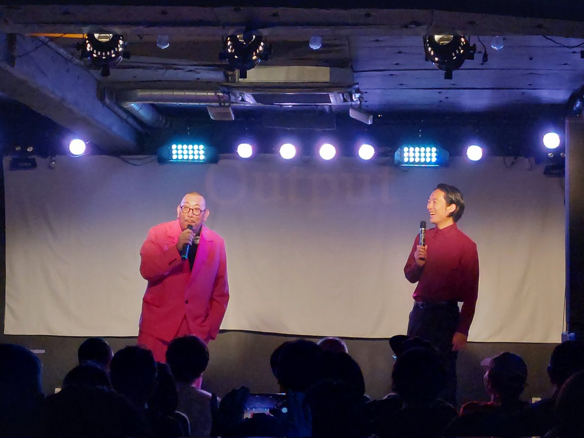 o_uezu's tweet photo. Output 14周年
街裏ぴんく、友田オレ、ツーマンライブ、実現できてよかった。
スペシャル激辛チャーハン大盛り食べた幸福感あるライブでした。
まだ余韻あるなかこのライブ実現できたらいいな！ https://t.co/LrXuEF0M9A